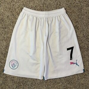 Puma Manchester City Soccer Jersey Shorts Mens Medium 2021-22 Away Man City